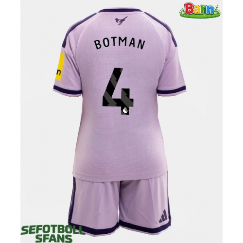 Newcastle United Sven Botman #4 Tredjeställ Barn 2026-27 Kortärmad (+ Korta byxor)